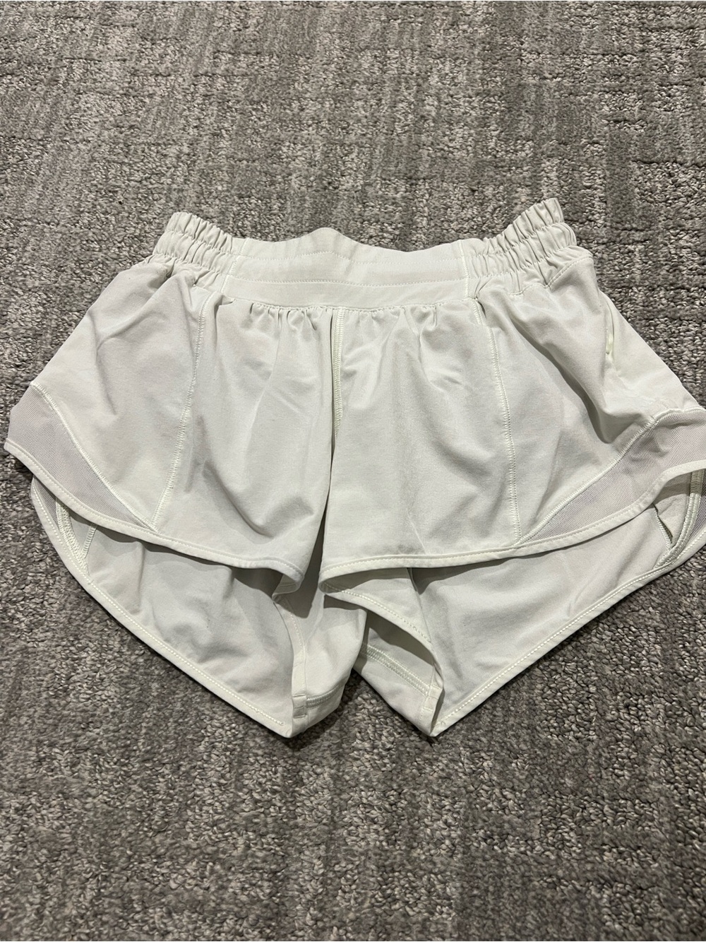Women’s Light Yellow Athletic Shorts